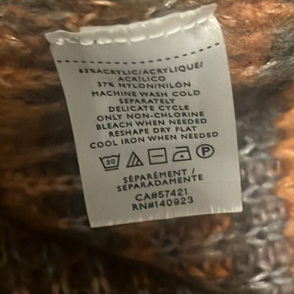 Ann Taylor Loft Spacedye Fuzzy Striped Sweater Cardigan And Tank Twinset - Picture 7 of 7